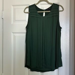 Ryan Wythe Emerald Pleated Tank